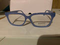 Gucci Blue Square Plastic Full Rim Eyeglasses Frames Unisex Designer Soli