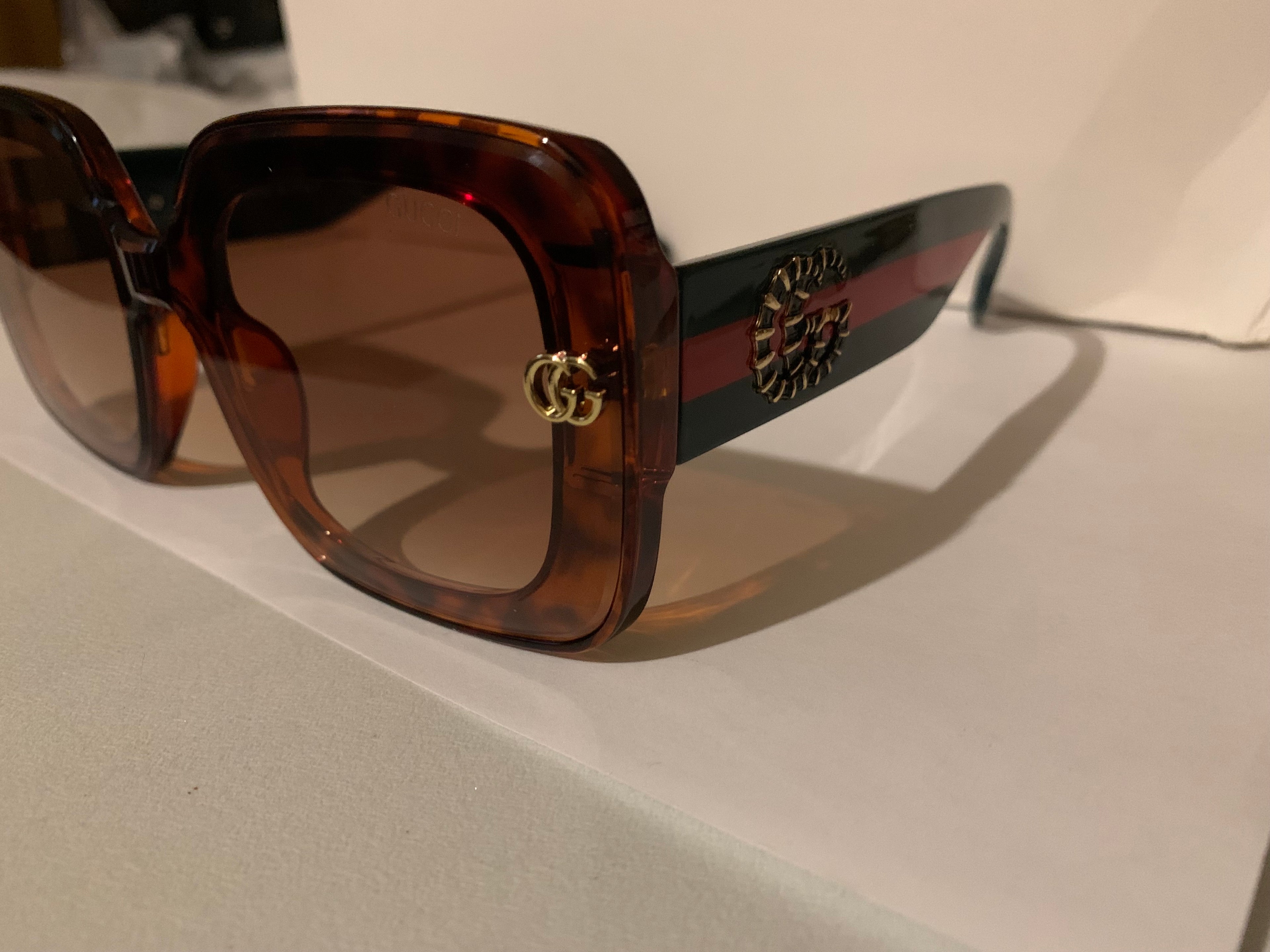 Gucci GG Matte Black House Crests Emblem of Gucci GG Matte Black